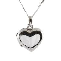 Silver Plain Heart Locket 8-65-1443