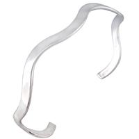 silver wavy torque bangle 8351440