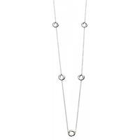 Silver 80cm Open Circle Necklace N3974