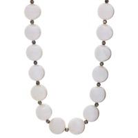 silver 75 8mm 18 freshwater pearl and black bead necklace pow70013fw