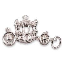 silver princess carriage charm 1091