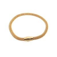 silver gold plated popcorn magnetic bracelet b4171