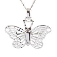 Silver Filigree Butterfly Pendant 8-63-0929