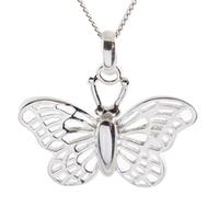 silver filigree butterfly pendant 8 63 0929