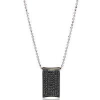 sif jakobs ladies rhodium plated dinami black pave pendant sj p0040 bk ...