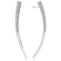 sif jakobs rhodium plated amalfi cubic zirconia dropper earrings sj e0 ...