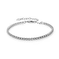 Silver Cubic Zirconia Tennis Bracelet ZMBR001-CZ-D