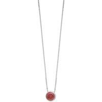 Silver July Red Cubic Zirconia Pendant WP1282-CZ-R