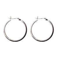 silver 30mm square tube hoop earrings 8 53 8929