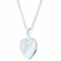 Silver Plain Heart Locket L07-6272-SHE-SC1118