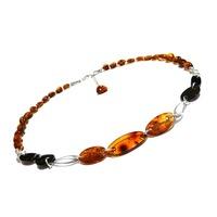 Silver Multi-cut Amber Collarette Necklace CL838