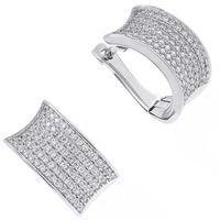 sif jakobs ladies rhodium plated dinami white cubic zirconia creole ea ...