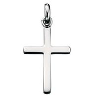 Silver Plain Cross Pendant P177 N2326