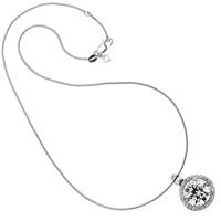 silver round clear cz cluster pendant 65 1046 1 082