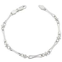 Silver Fancy Linked Bracelet U19-2345-SS