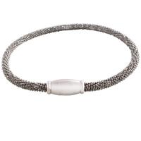 silver 75 inch magnetic rutile bracelet 8 28 6162