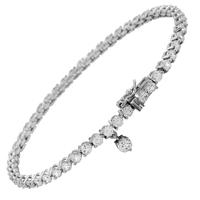 Silver Clear CZ Tennis Bracelet 64-0334-1-006