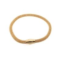 Silver Gold-Plated Popcorn Magnetic Bracelet B4171