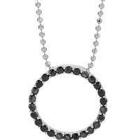 Sif Jakobs Ladies Rhodium Plated \'Biella\' Black Cubic Zirconia Necklace SJ-P3120-BK/70
