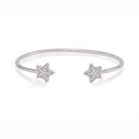 Sif Jakobs Atrani Silver Zirconia Pave Star Bangle