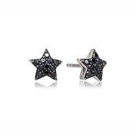 Sif Jakobs Atrani Silver And Black Zirconia Star Earrings