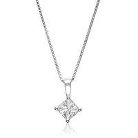 Sif Jakobs Princess Square Silver Zirconia Pendant