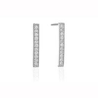 Sif Jakobs Silver and Cubic Zirconia Simeri Piccolo Earrings