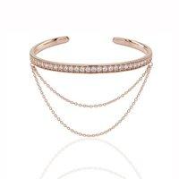 sif jakobs simeri catena rose gold plate and zirconia bangle