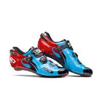 sidi wire carbon vernice cycling shoes blue skyblackred eu 44uk 85