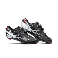 sidi shot carbon cycling shoes matt blackgloss white eu 455uk 95