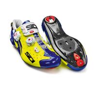 Sidi Wire Carbon Vernice Cycling Shoes - Yellow Fluro/Blue - EU 41/UK 6