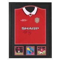 signed manchester united champions league shirt