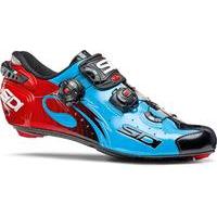 Sidi - Wire Carbon Vernice Shoes Blue Sky/Black/Red 42