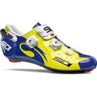 sidi wire carbon vernice shoes yellow fluoblue 42