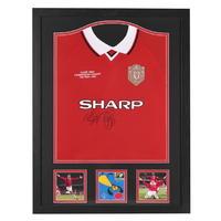 signed manchester united champions league shirt