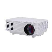 SJ805W LCD 800480 Projector LED 1000Lumens White HDMI/VGA/USB Projector for TV Home Use