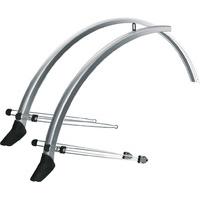 sks commuter mudguard set with spoiler silver