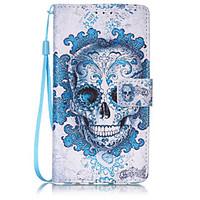 Skull Pattern PU Leather Lanyard phone Case For HuaWei P9 lite