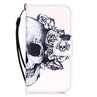 skull pattern material pu card holder leather for iphone 7 7 plus 6s 6 ...