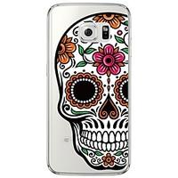 skull pattern soft ultra thin tpu back cover for samsung galaxys7 edge ...