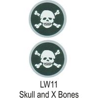 Skull And X Bones Wheel Logo