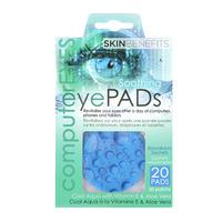 skin benefits computer eyes eye pads cool aqua 20 pads