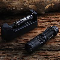 SK68 450LM LED Flashlight 2x14500 battery charger