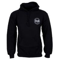 skatehut circle dot pullover hoodie black