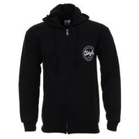 skatehut circle dot zip hoodie black