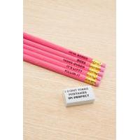 skinnydip flocked pencil pack assorted