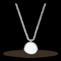 Skagen White Sea Glass Long Drop Necklace