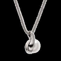 Skagen Steel Sea Austrian Pearl Pendant