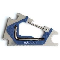 Sk8ology Carabiner 2.0 Skateboard Tool - Blue/Silver