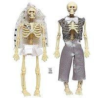 skeleton couple bride groom